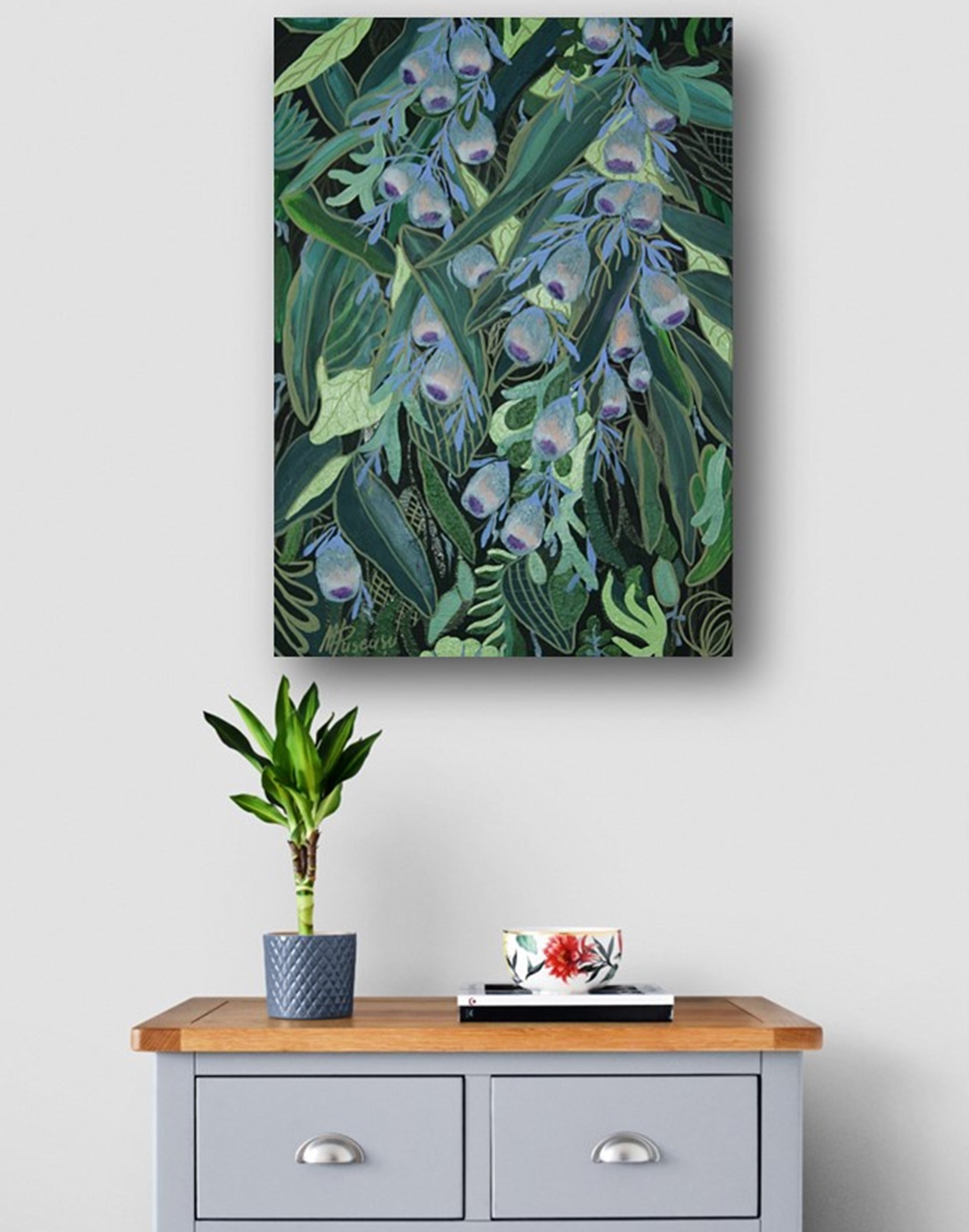 WILD OLIVES painting, original impressionistic painting, Mediterranean style painting, italian style