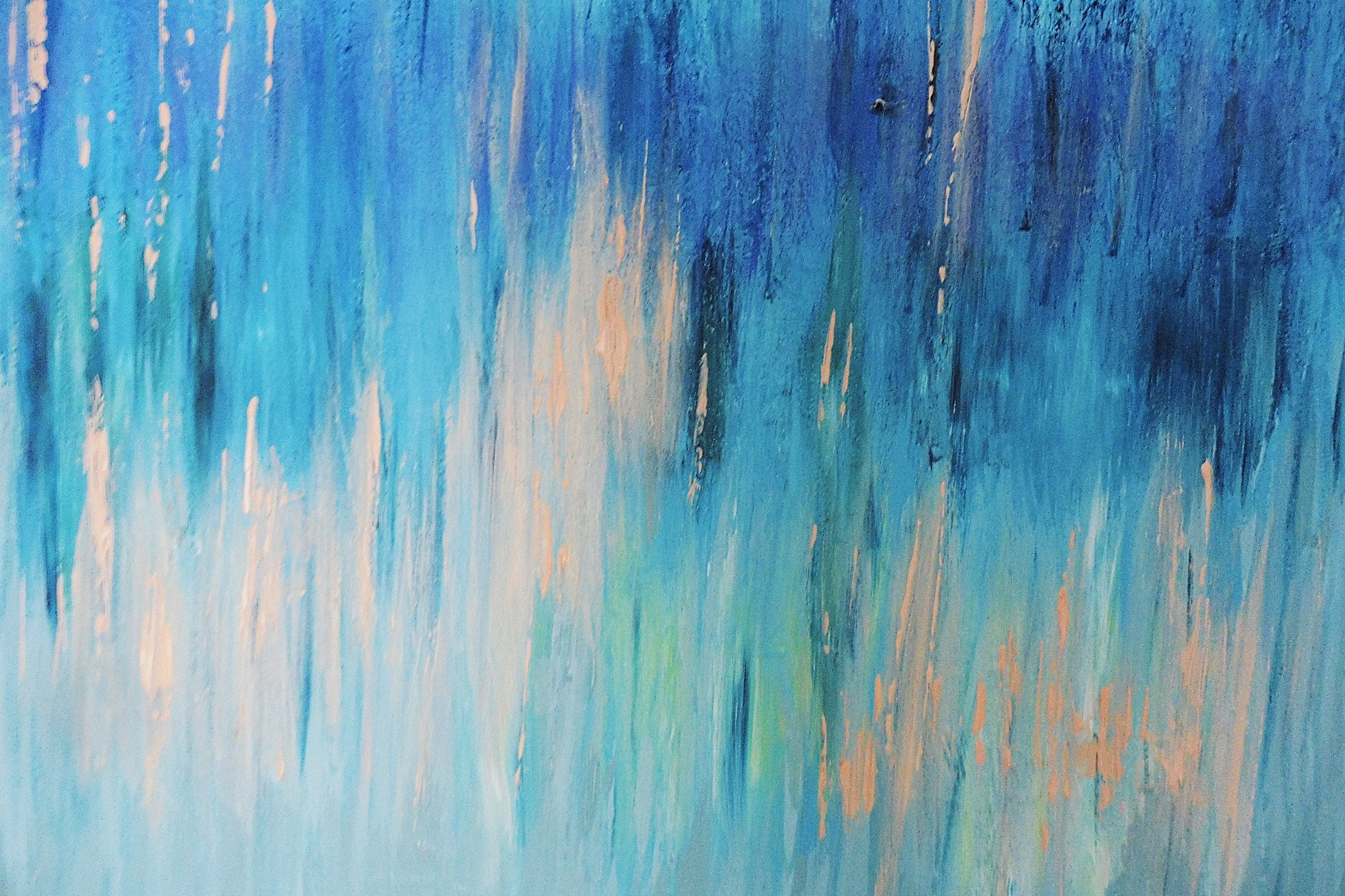 horizontal abstract painting