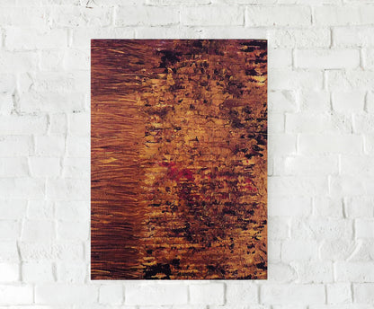 brick wall abstract painting