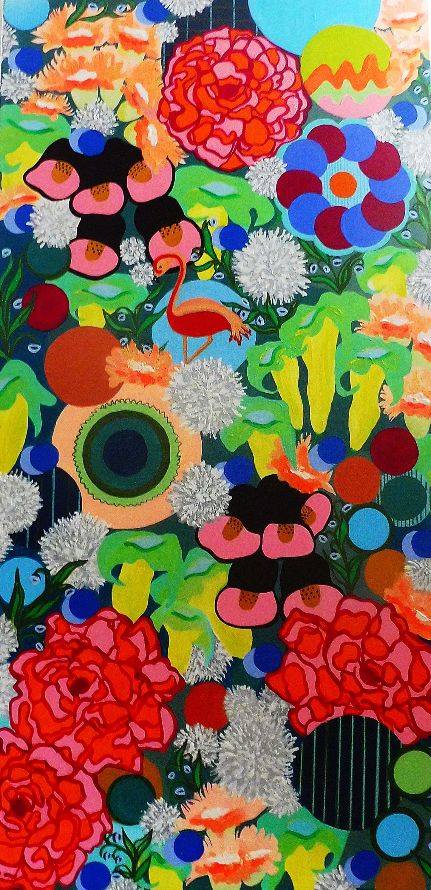 acrylic painting on canvas | pacoshabe art | garden painting