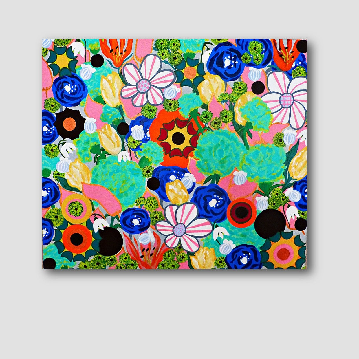 spring flowers paintings | floral paintings | abstract floral paitings