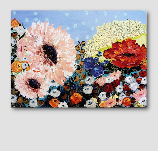 original floral painting | floral explosion | floral painting | abstract floral painting | flowers paintings | floral paintings for sale