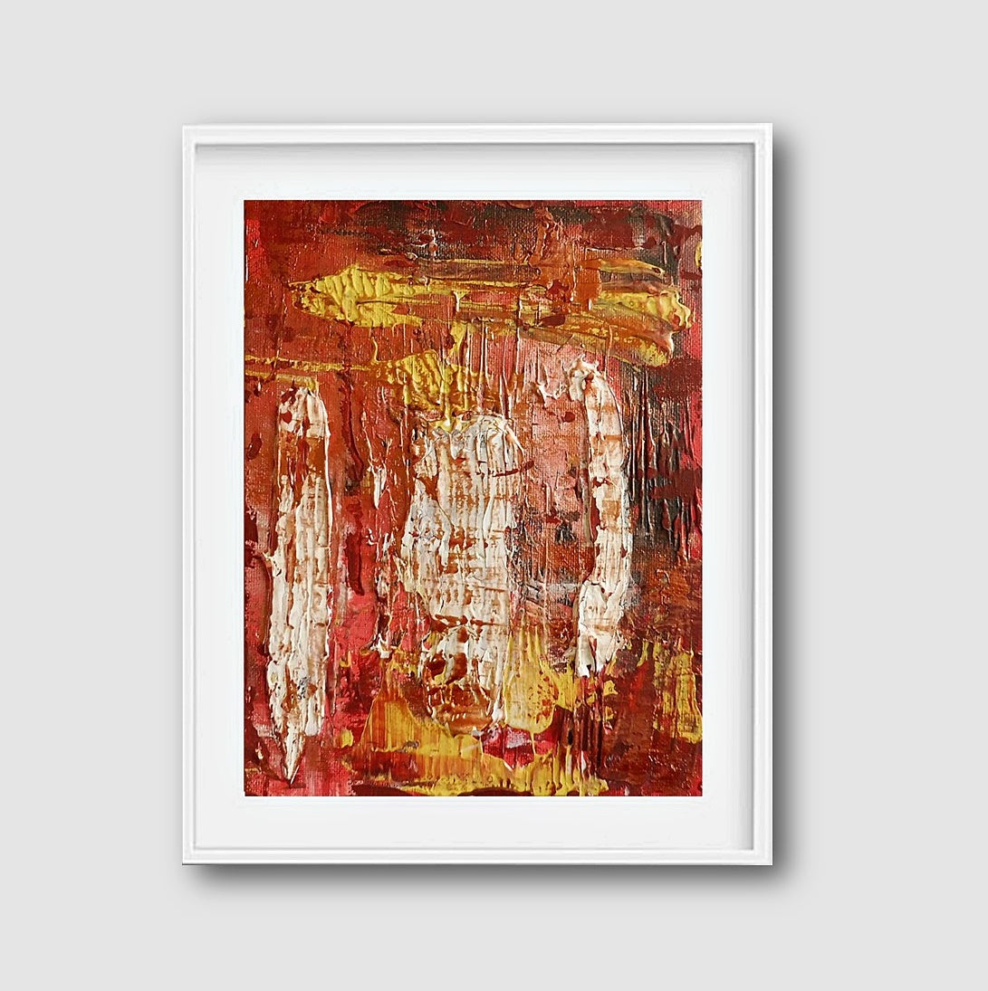 spontaneous emotions | framed acrylic abstract painting